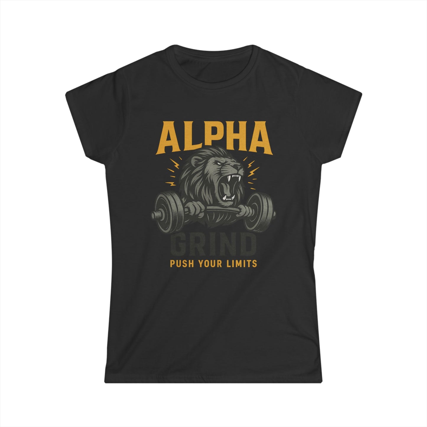 Push Your Limits Women’s Tee (front design) – Gym Apparel