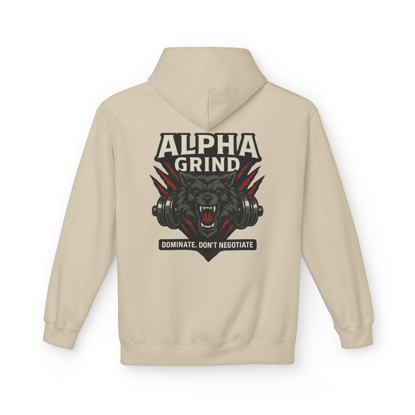 Dominate Midweight Softstyle Fleece Hoodie (front logo + back design) – Gym Apparel