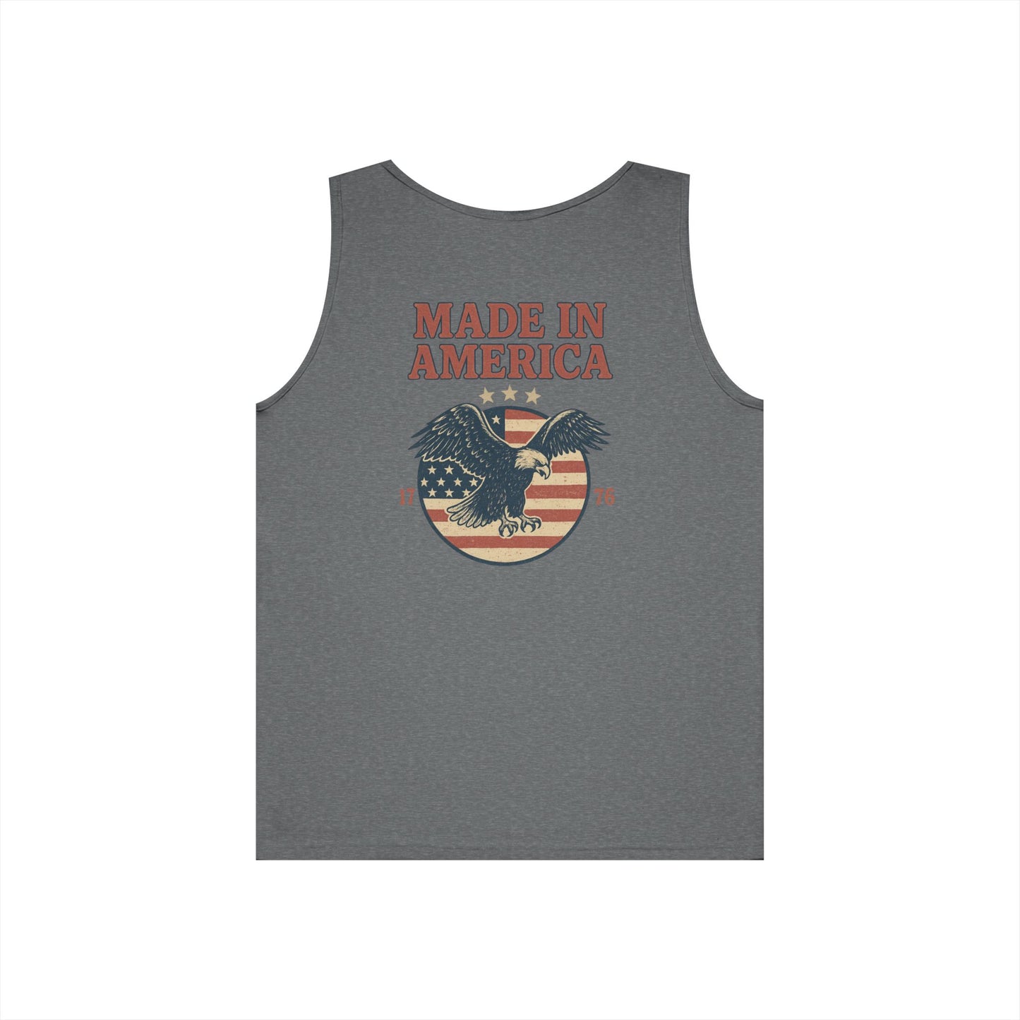 Made in America Tank Top (front logo + back design) – American Pride Shirt