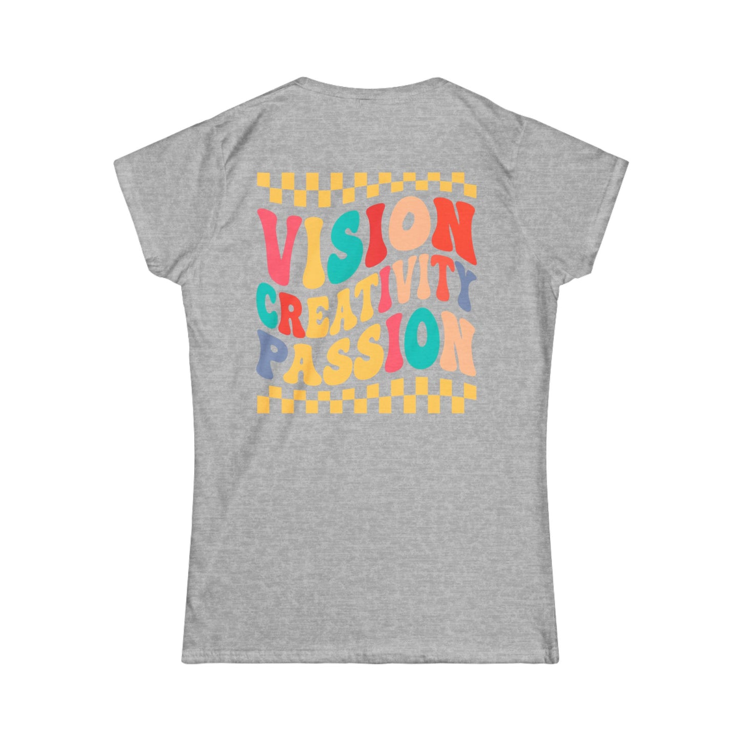 Vision Creativity Passion Tee (front logo + back design) – Meme Culture Women’s T-Shirt