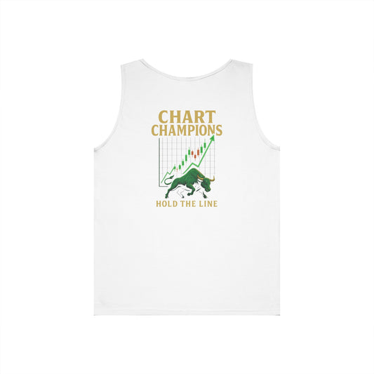 Chart Champions Tank Top (front logo + back design) – Investor Apparel
