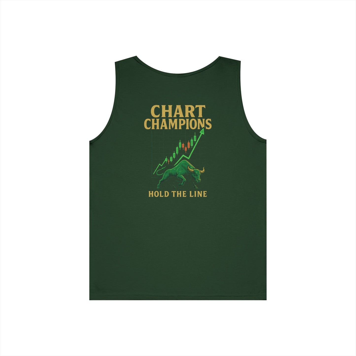 Chart Champions Tank Top (front logo + back design) – Investor Apparel