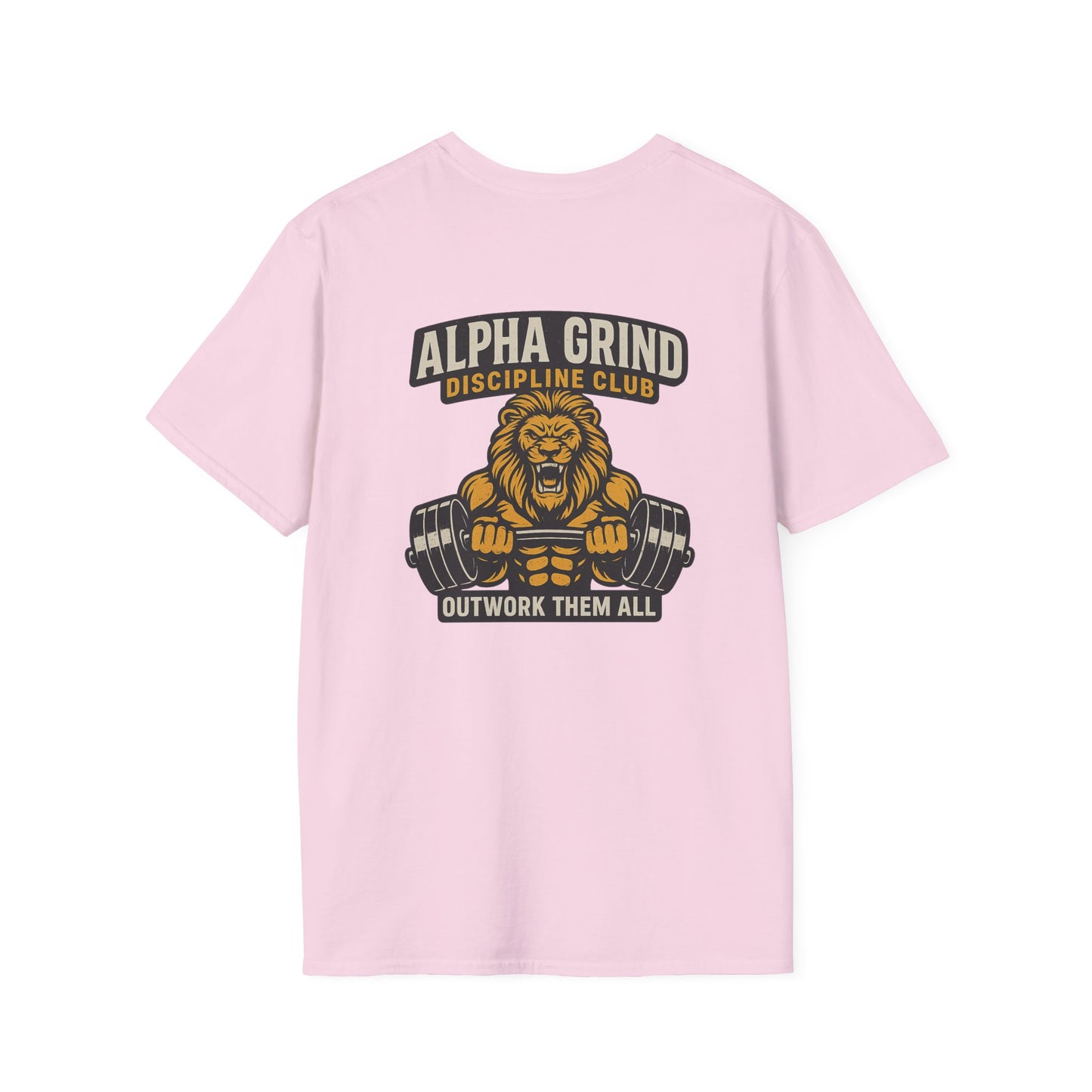 Alpha Grind T-Shirt (front logo + back design) – Gym Apparel