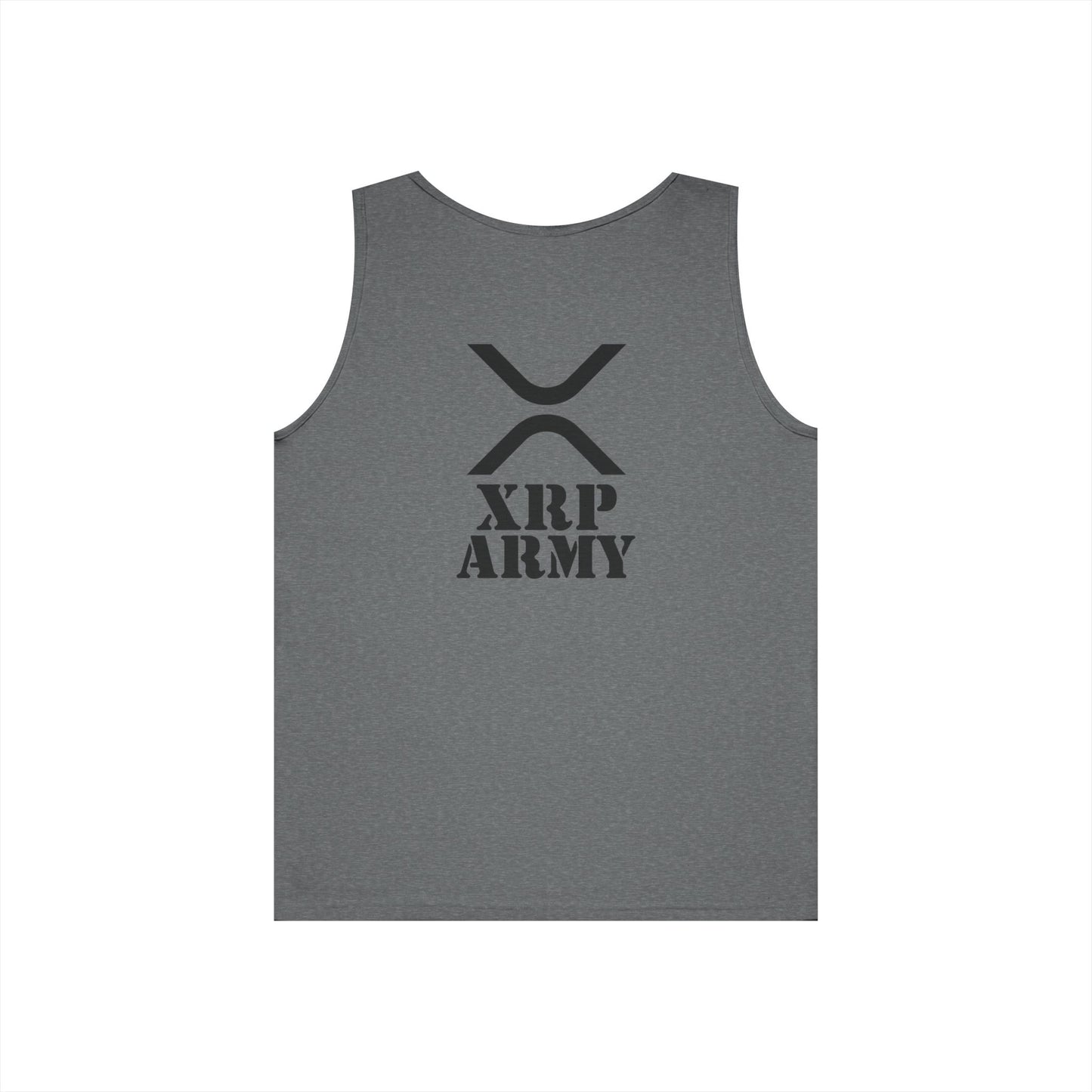 XRP Army Tank Top (front logo + back design) – Crypto Vault Shirt