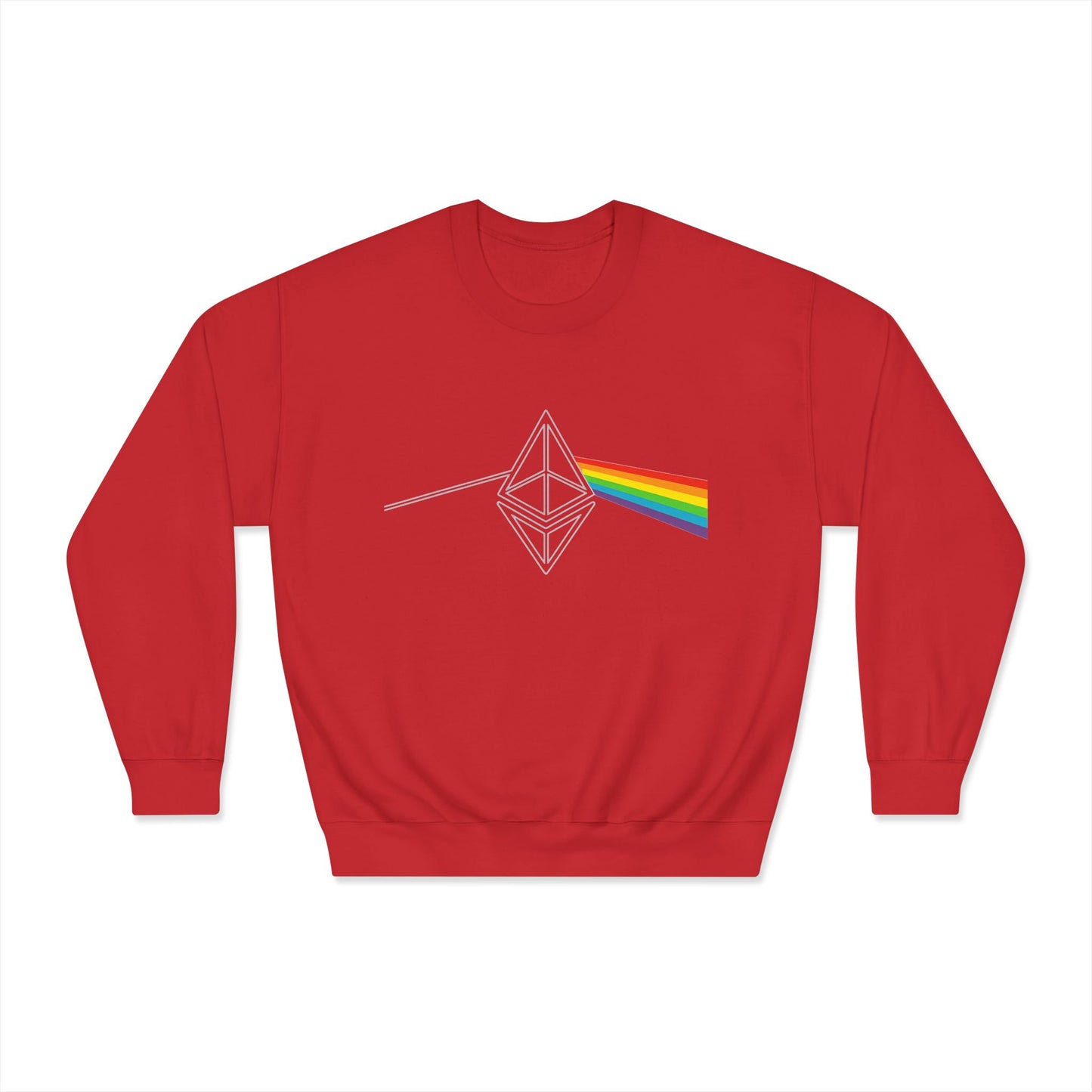 Ethereum Dark Side of the Moon Crewneck Sweatshirt (front design) – Crypto Vault Pullover