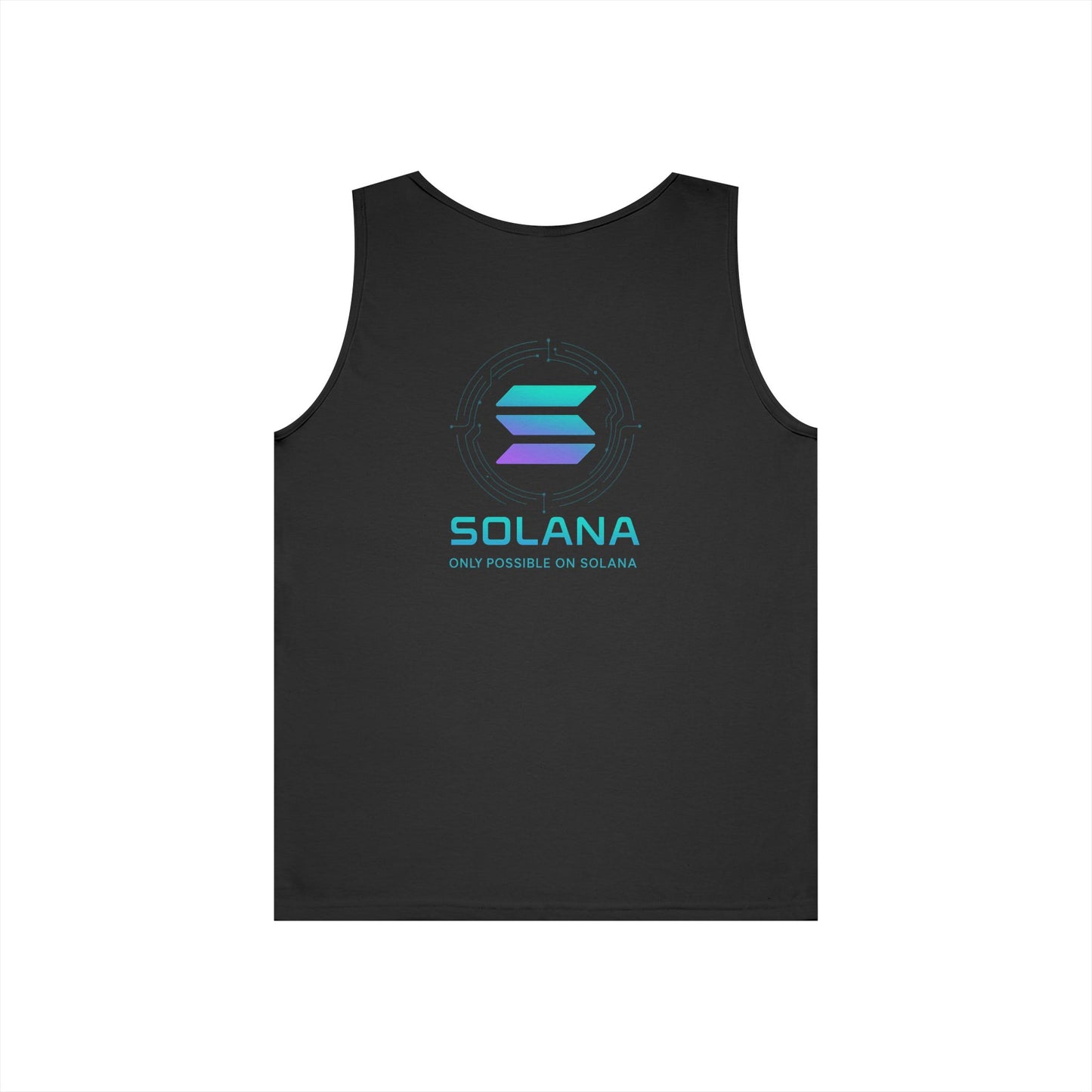 Only Possible on Solana Tank Top (front logo + back design) – Crypto Vault Shirt