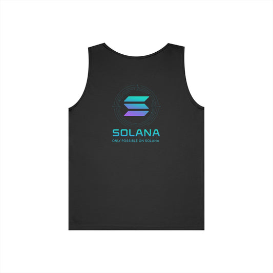 Only Possible on Solana Tank Top (front logo + back design) – Crypto Vault Shirt