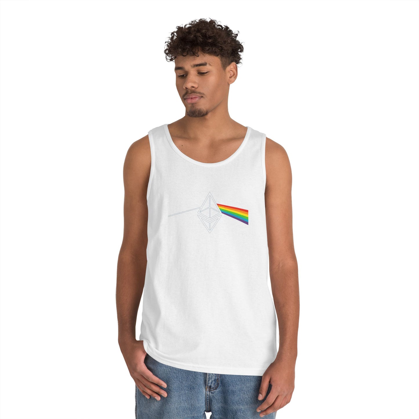 Ethereum Dark Side of the Moon Tank Top (front design) – Crypto Vault Shirt