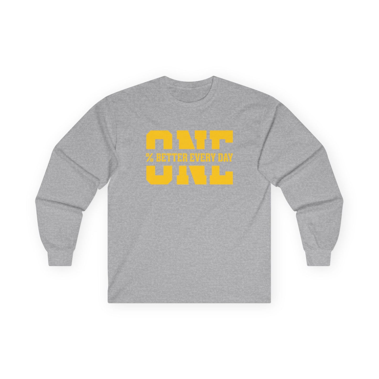 1% Better Every Day Long Sleeve Tee (front design) – Discipline Club Shirt