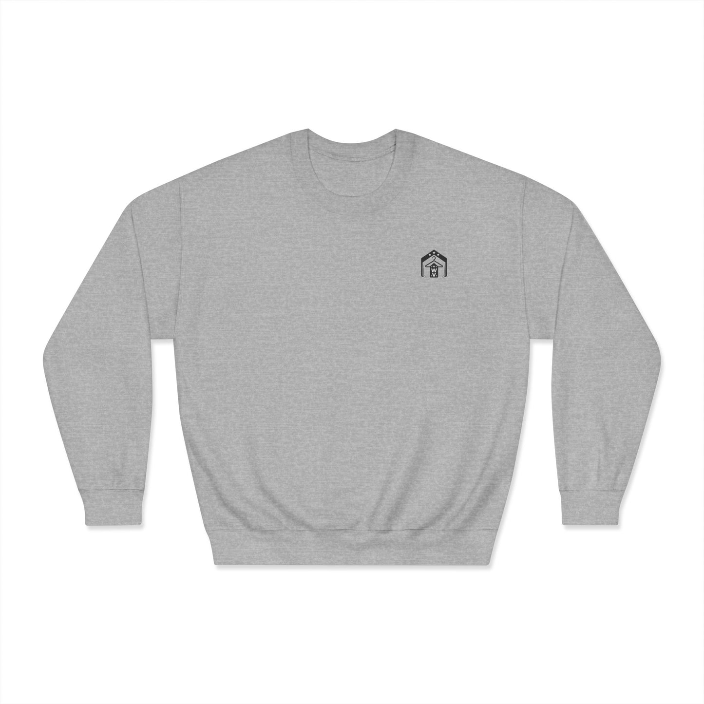 Made in America Crewneck Sweatshirt (front logo + back design) – American Pride Pullover