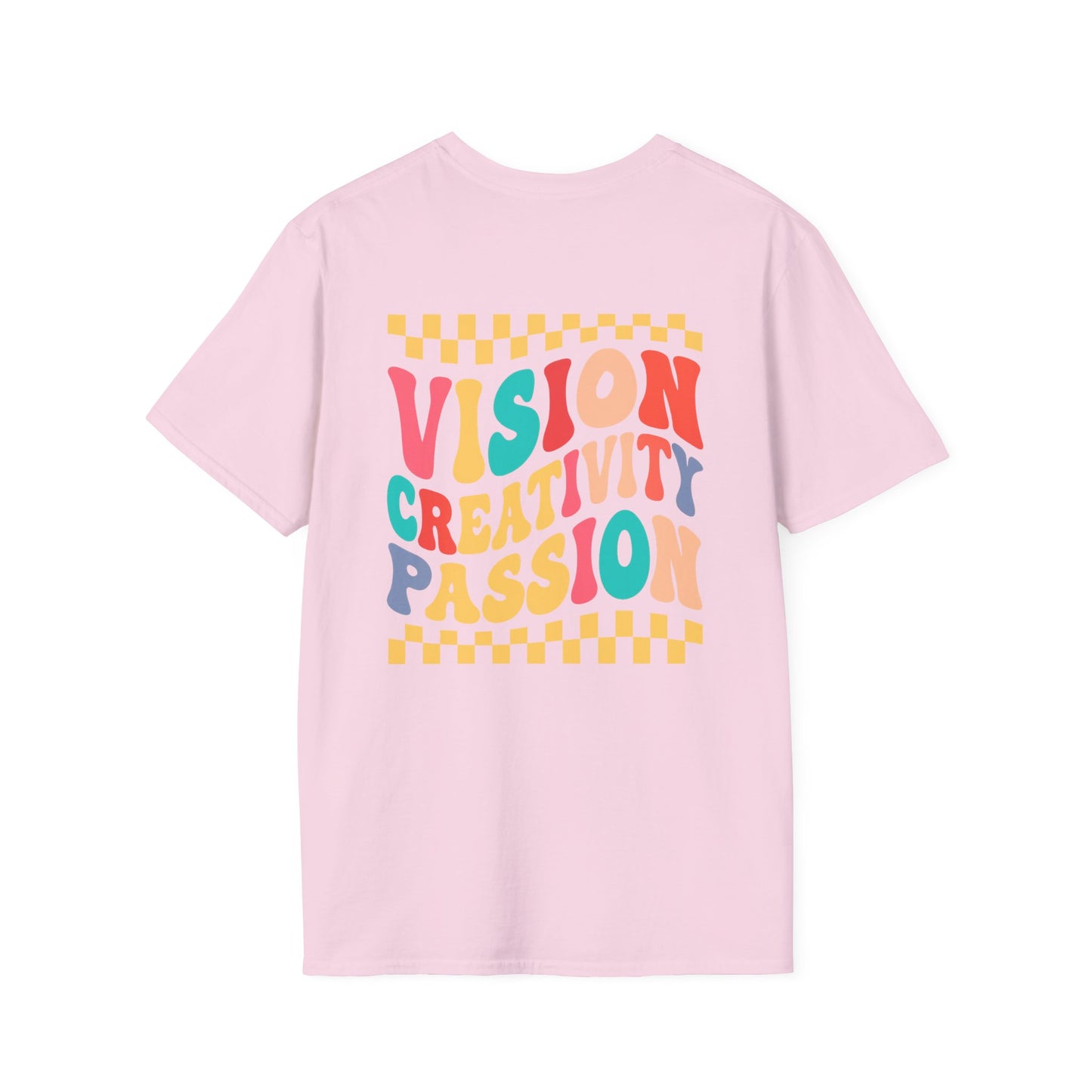 Vision Creativity Passion Tee (front logo + back design) – Meme Culture Shirt