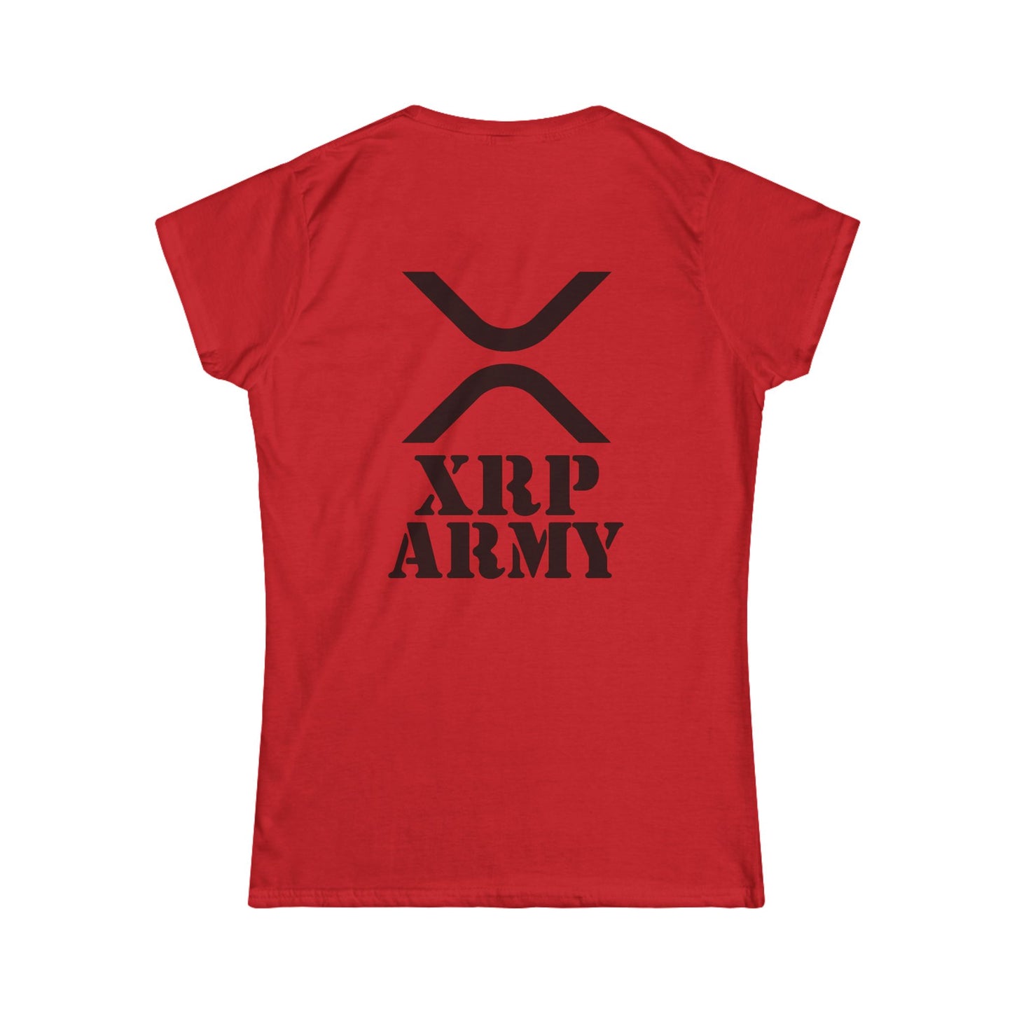 XRP Army Tee (front logo + back design) – Crypto Vault Women’s Shirt