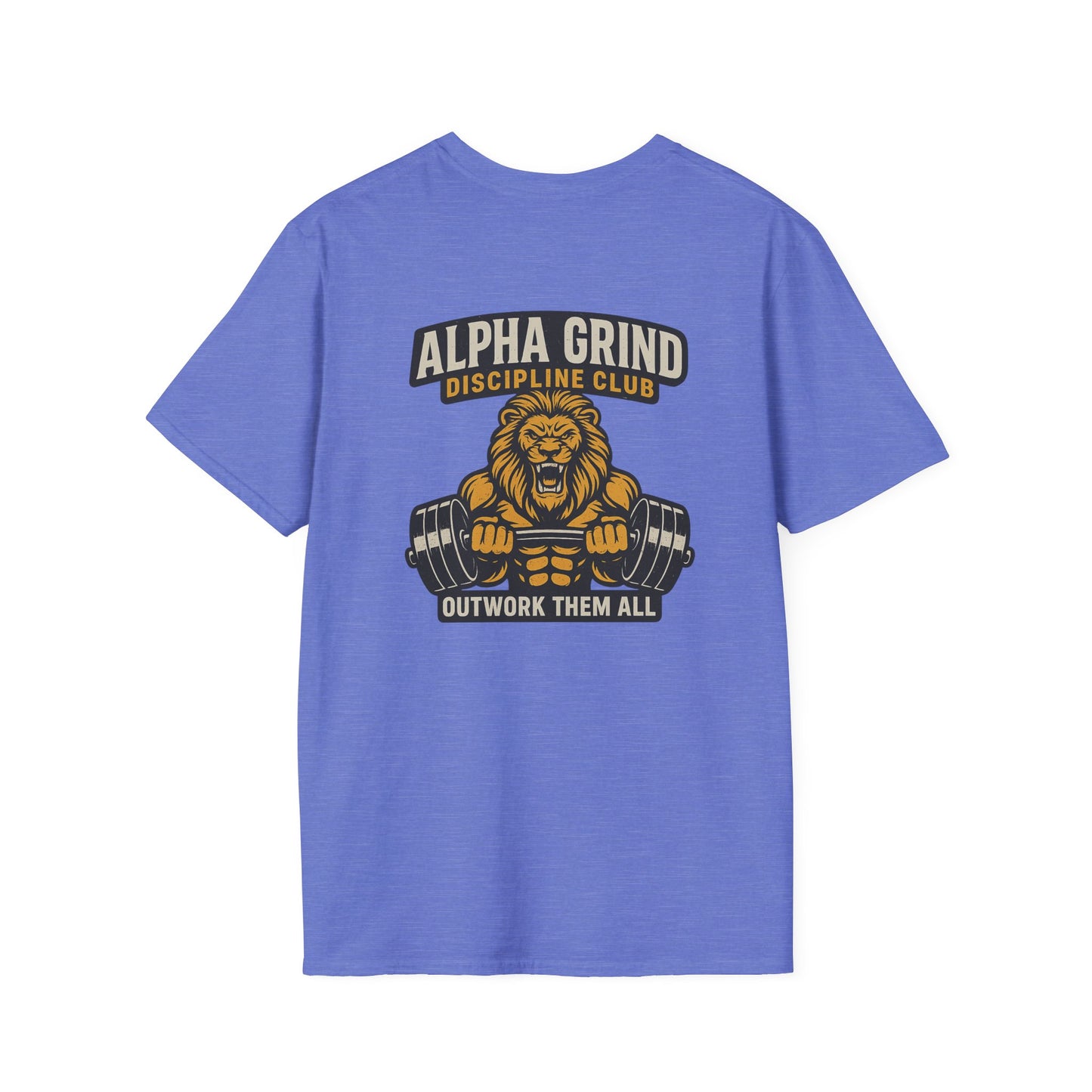 Alpha Grind T-Shirt (front logo + back design) – Gym Apparel