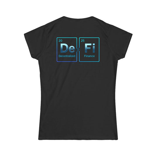 Decentralized Finance Tee (front logo + back design) – Crypto Vault Women’s Shirt