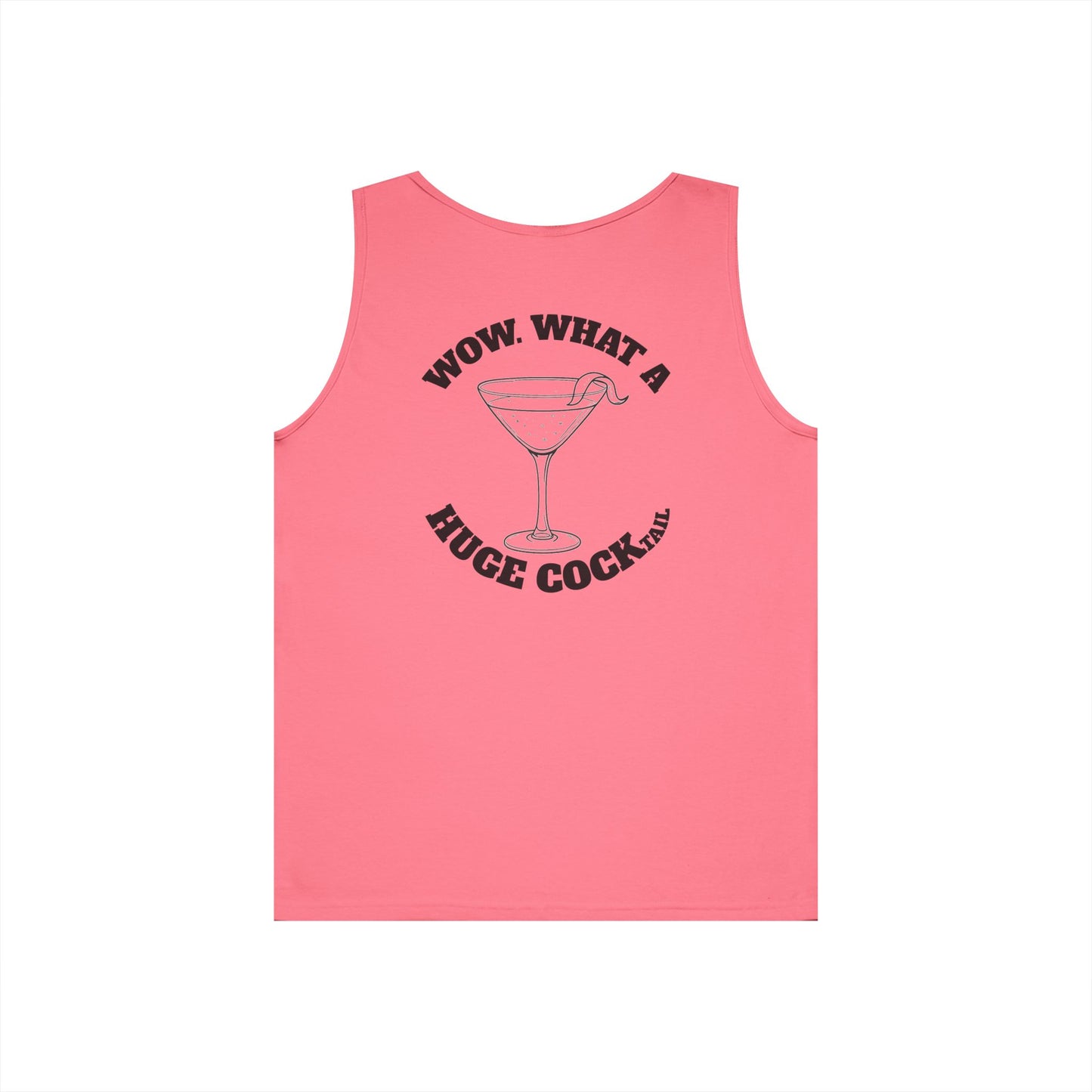 Huge Cocktail Tank Top (front logo + back design) - Meme Apparel