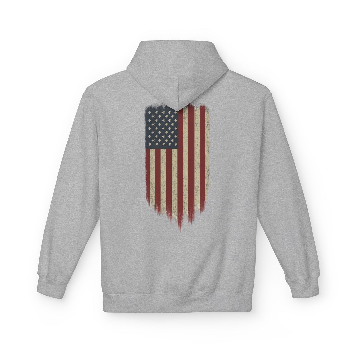 American Flag Hoodie (front logo + back design) – American Pride Pullover