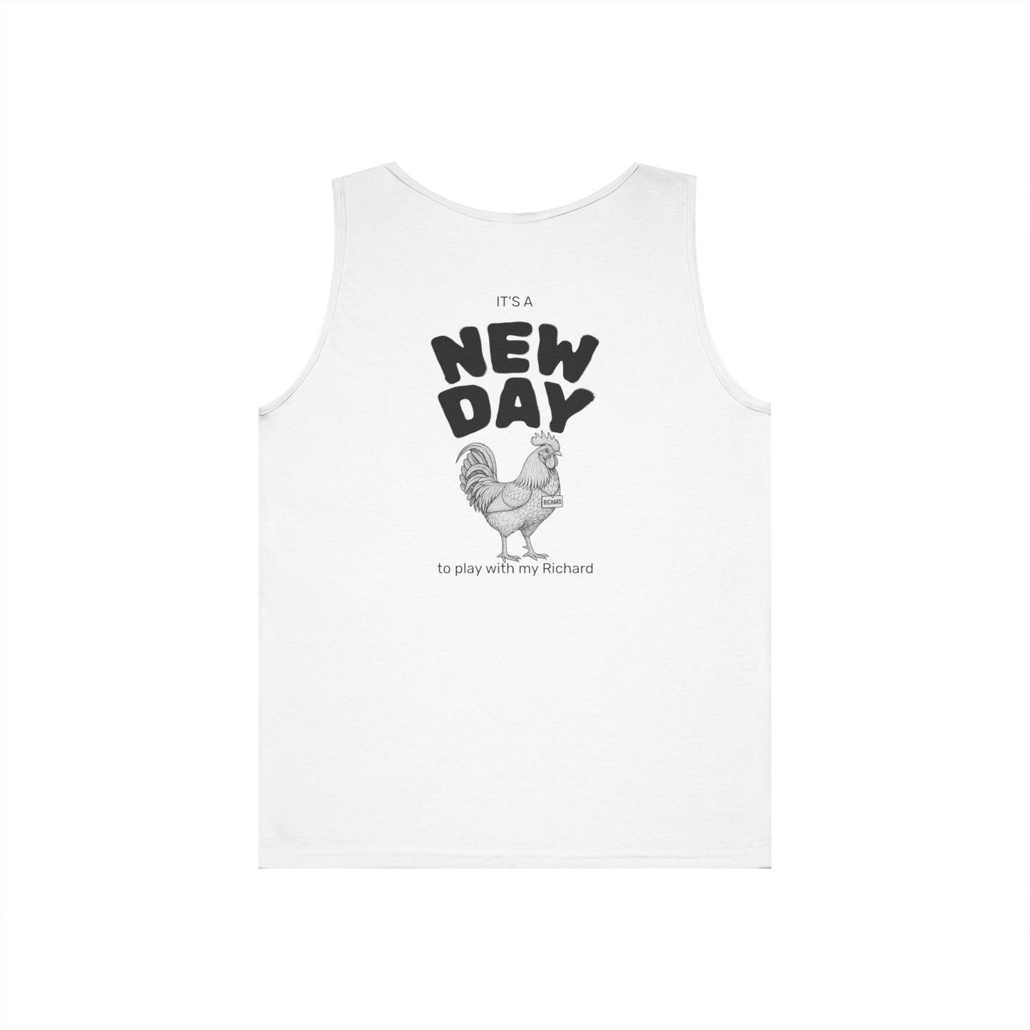 Richard Tank Top (front logo + back design) - Meme Apparel