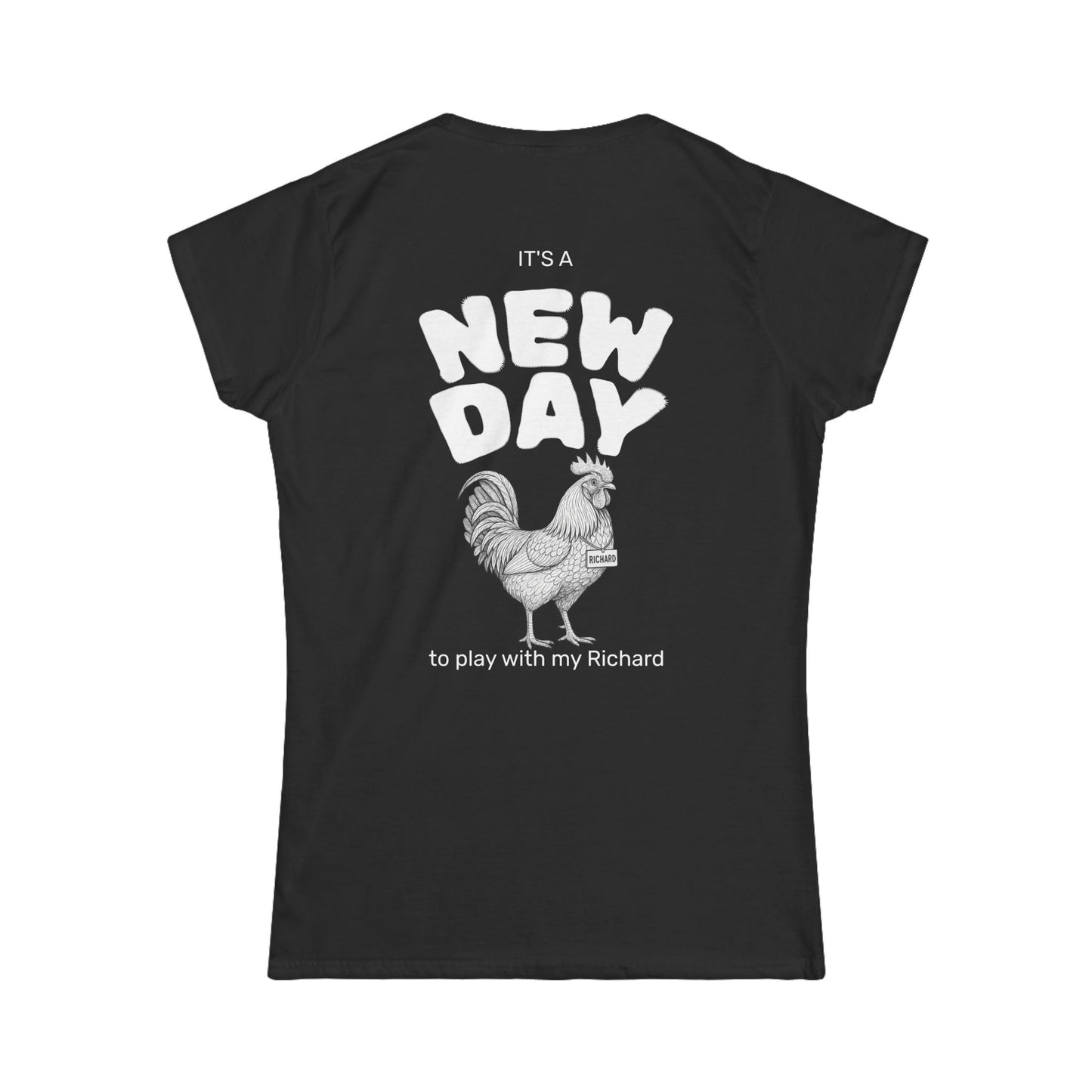 Richard Women's Tee (front logo + back design) – Meme Apparel