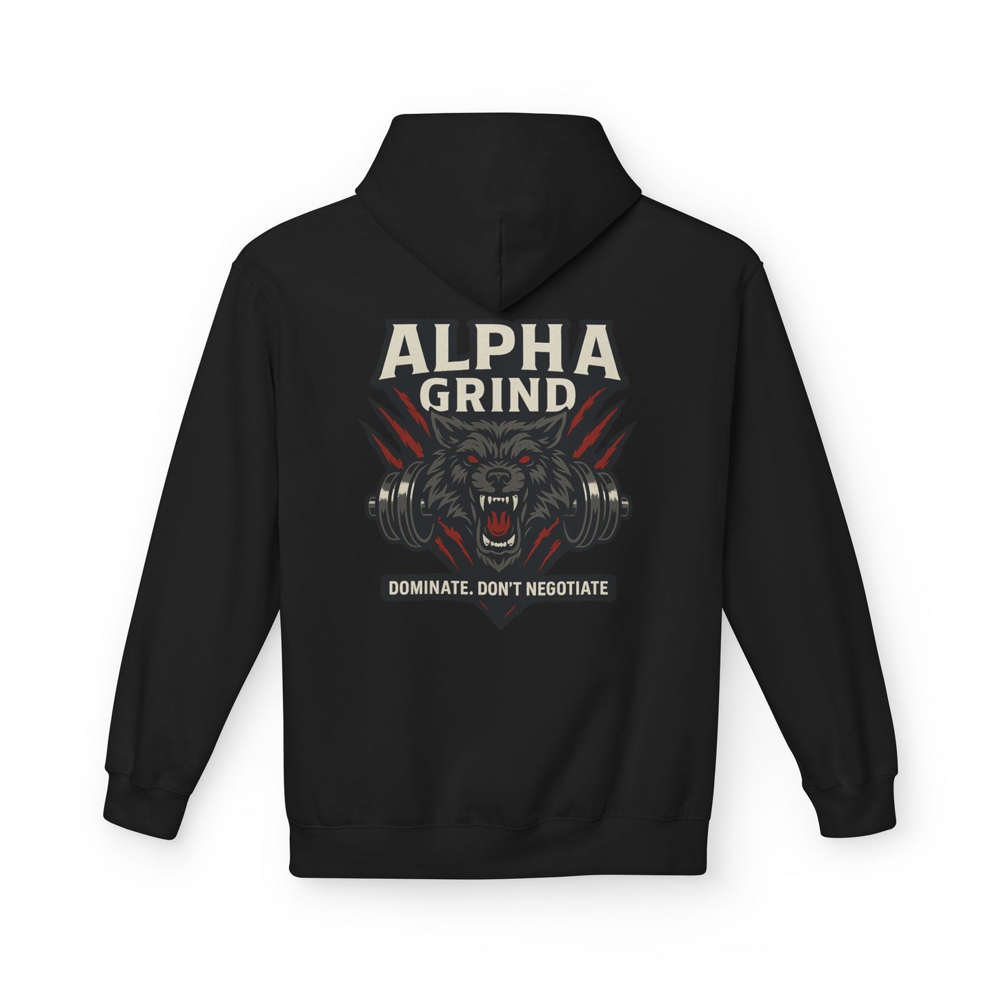 Dominate Midweight Softstyle Fleece Hoodie (front logo + back design) – Gym Apparel