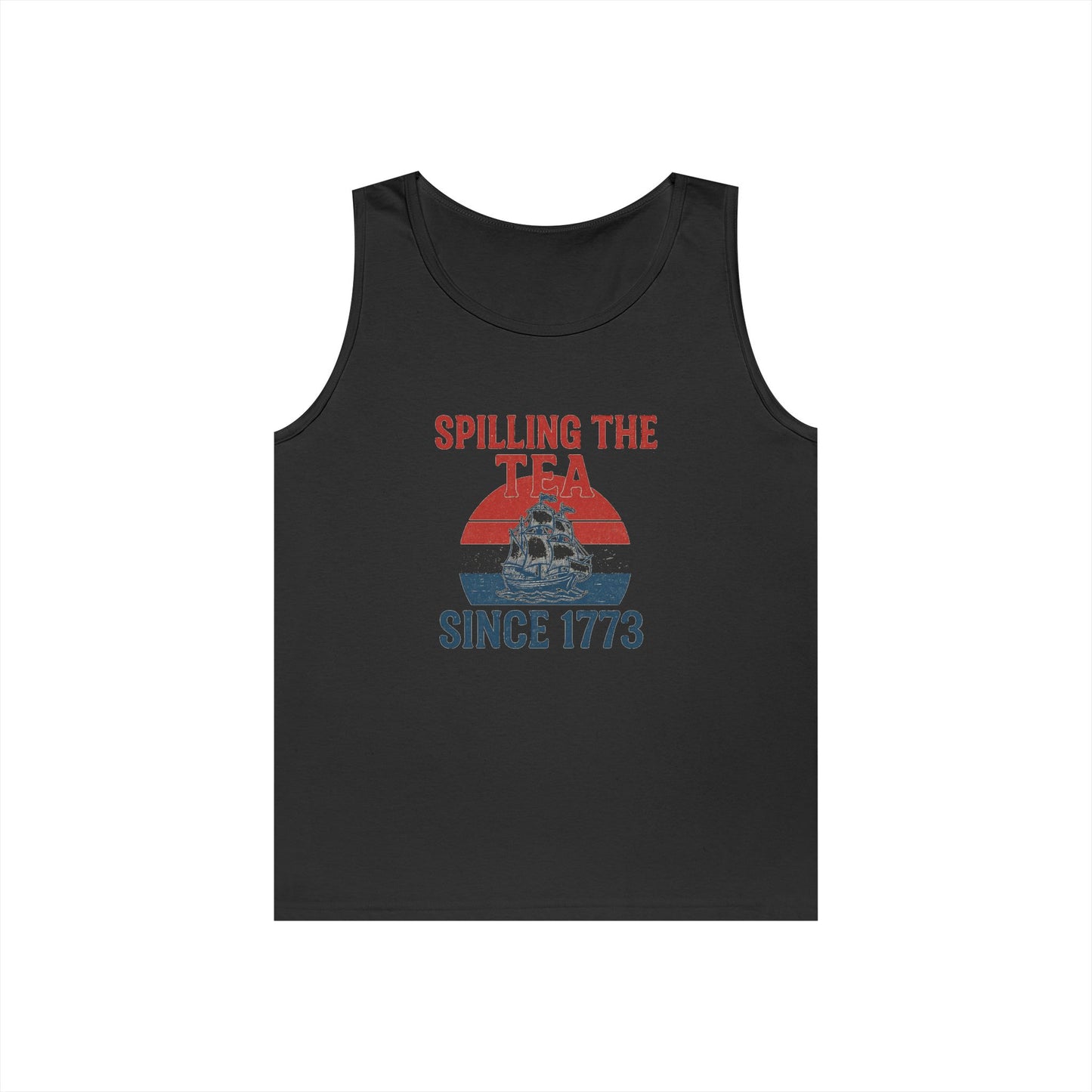 Spillin’ the Tea Since 1773 Tank Top (front design) – American Pride Shirt