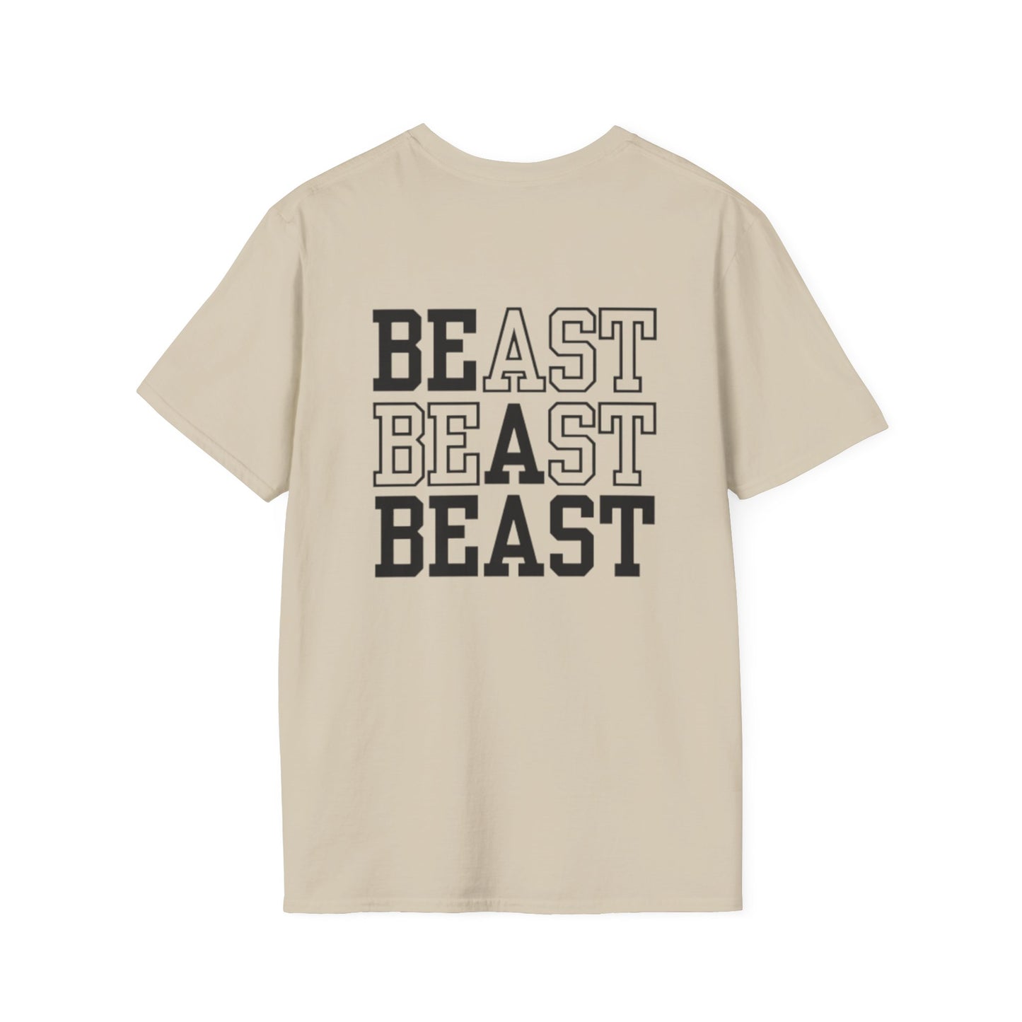 Be a Beast Tee (front logo + back design) – Discipline Club Shirt