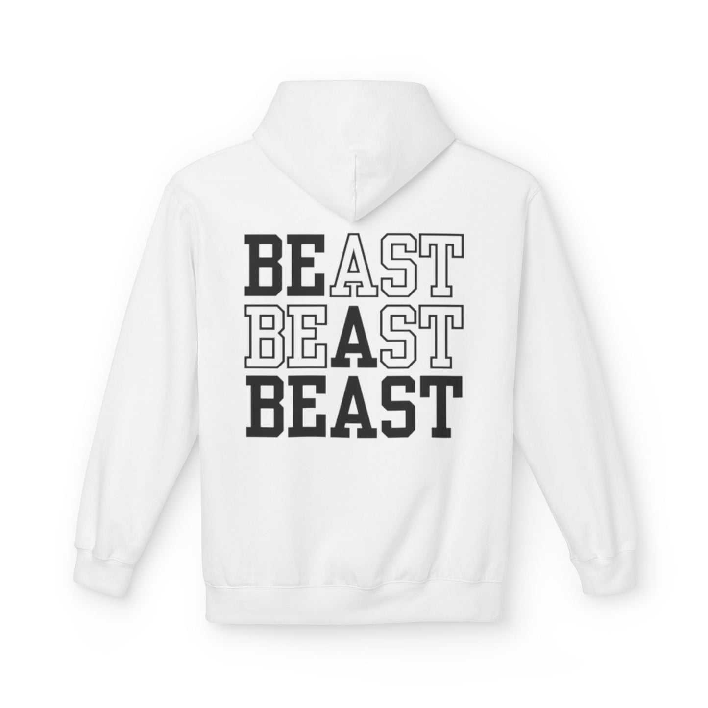Be a Beast Hoodie (front logo + back design) – Discipline Club Pullover
