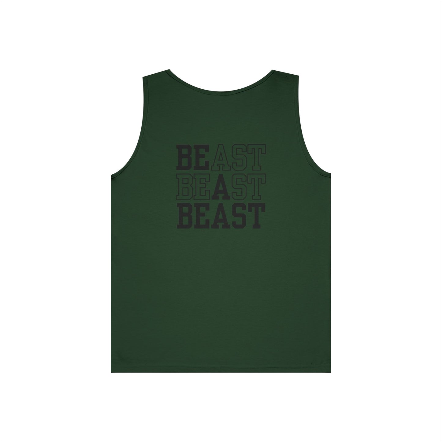 Be a Beast Tank Top (front logo + back design) – Discipline Club Shirt