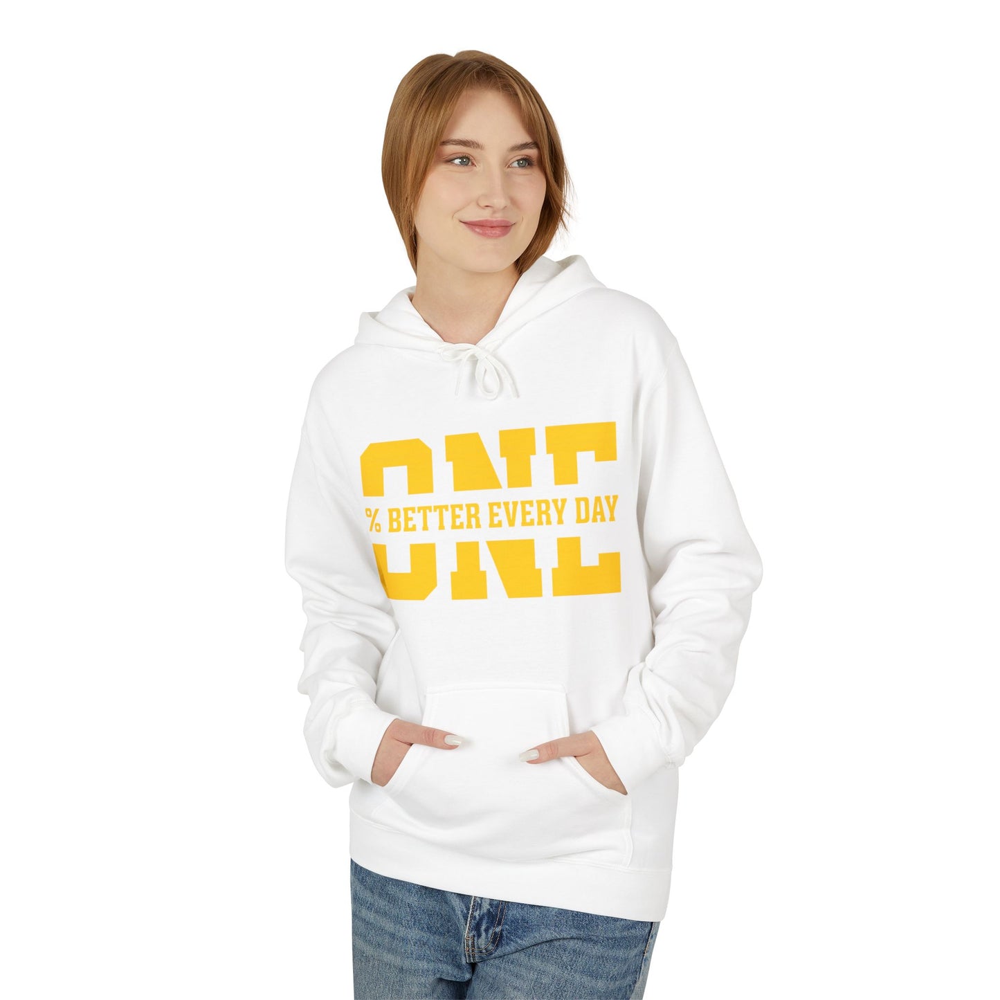1% Better Every Day Hoodie (front design) – Discipline Club Pullover
