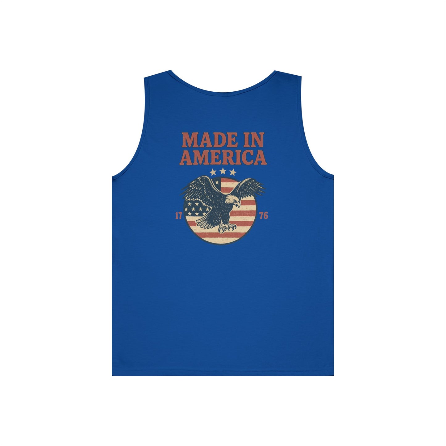 Made in America Tank Top (front logo + back design) – American Pride Shirt