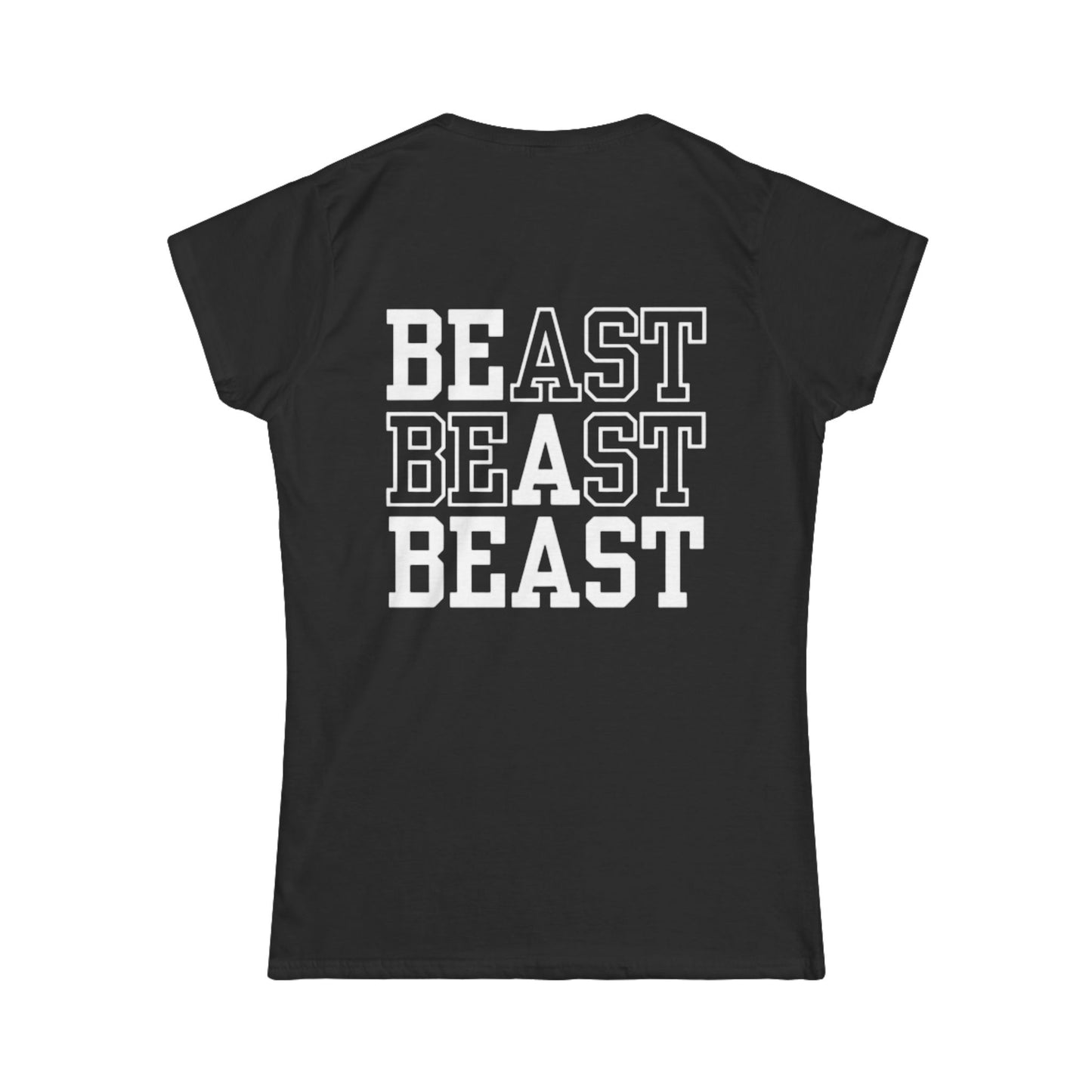 Be a Beast Tee (front logo + back design) – Discipline Club Women’s Shirt