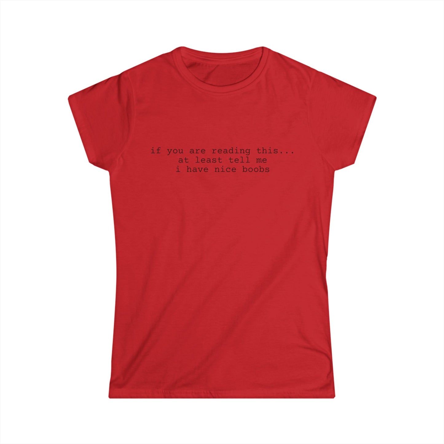 Nice Boobs Women's Tee (front design) – Meme Apparel