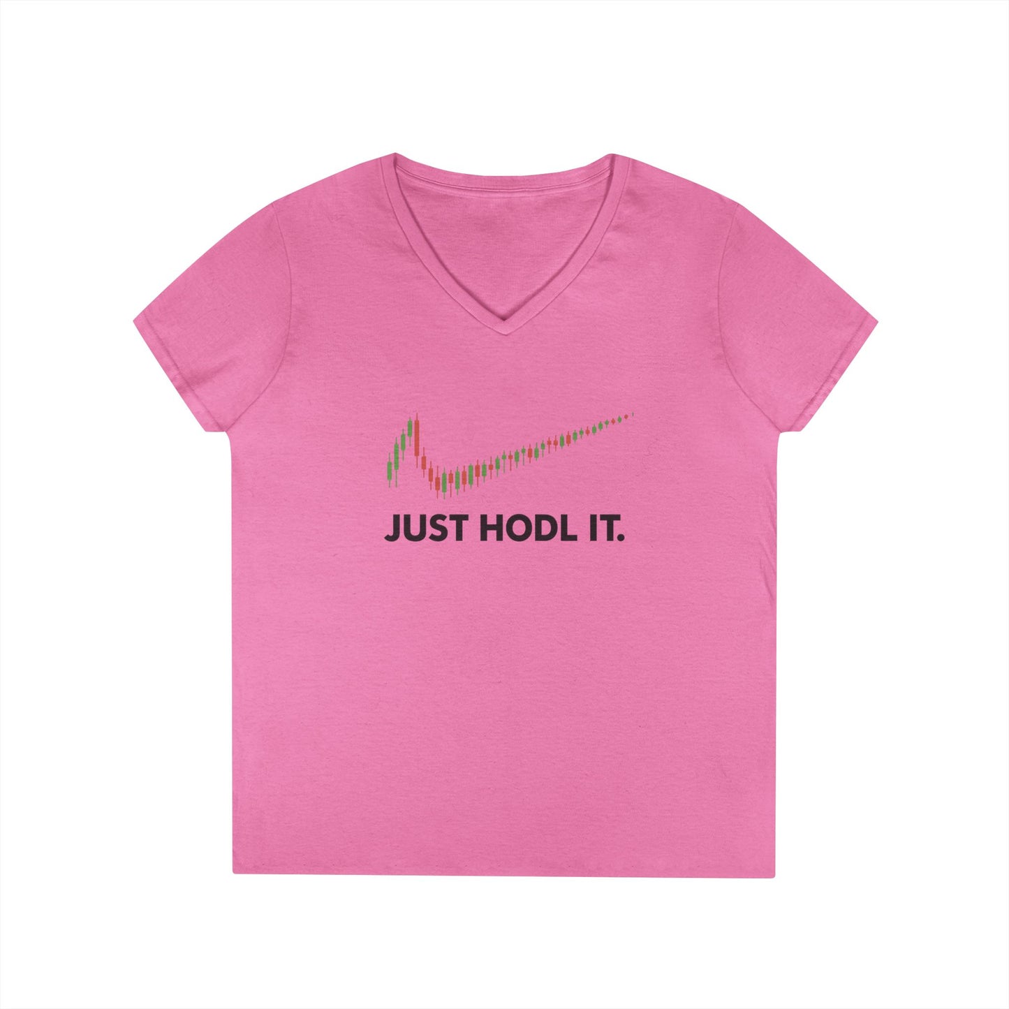 Just HODL It Tee (front design) – Crypto Vault V-Neck Shirt