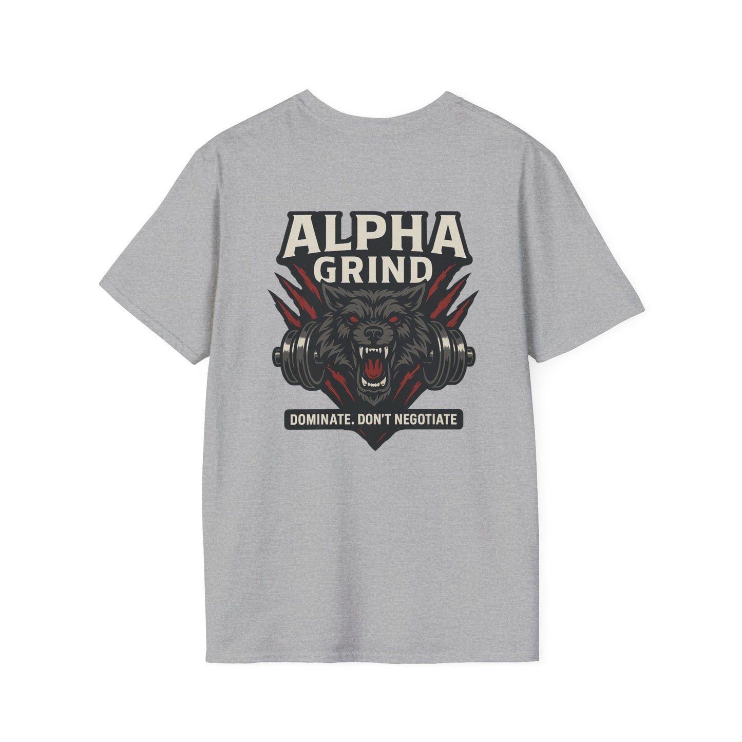 Dominate T-Shirt (front logo + back design) – Gym Apparel