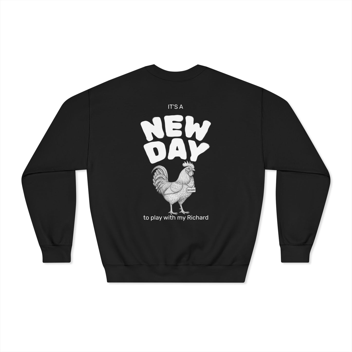 Richard Dryblend Crewneck Sweatshirt (front logo + back design) - Meme Apparel
