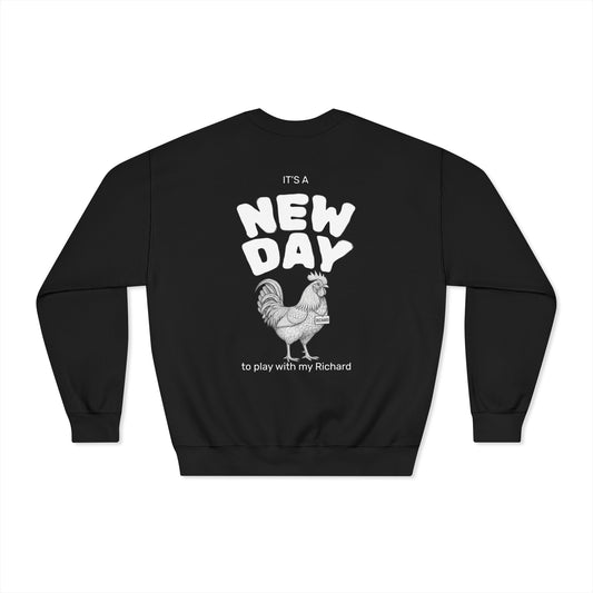 Richard Dryblend Crewneck Sweatshirt (front logo + back design) - Meme Apparel