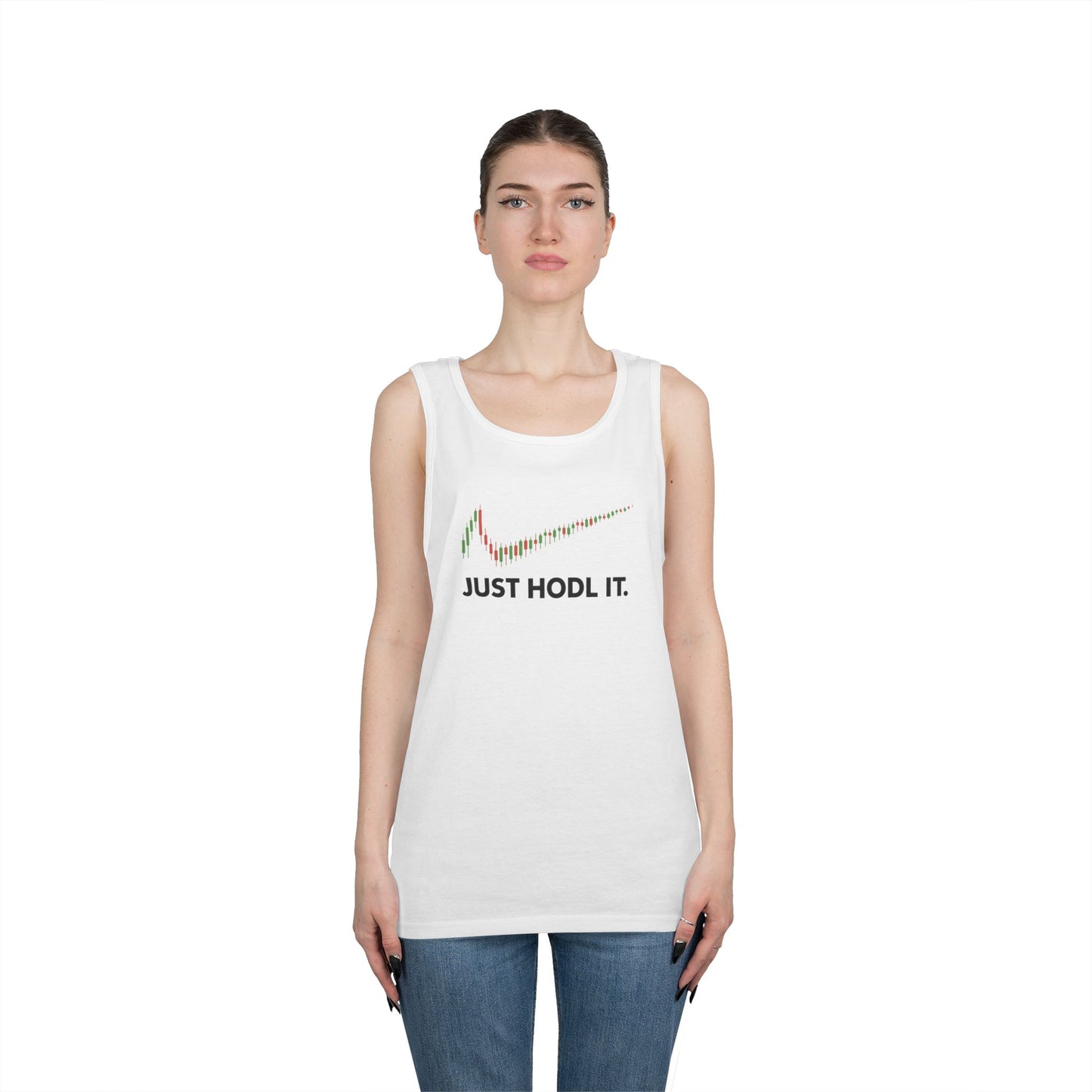 Just HODL It Tank Top (front design) – Crypto Vault Shirt