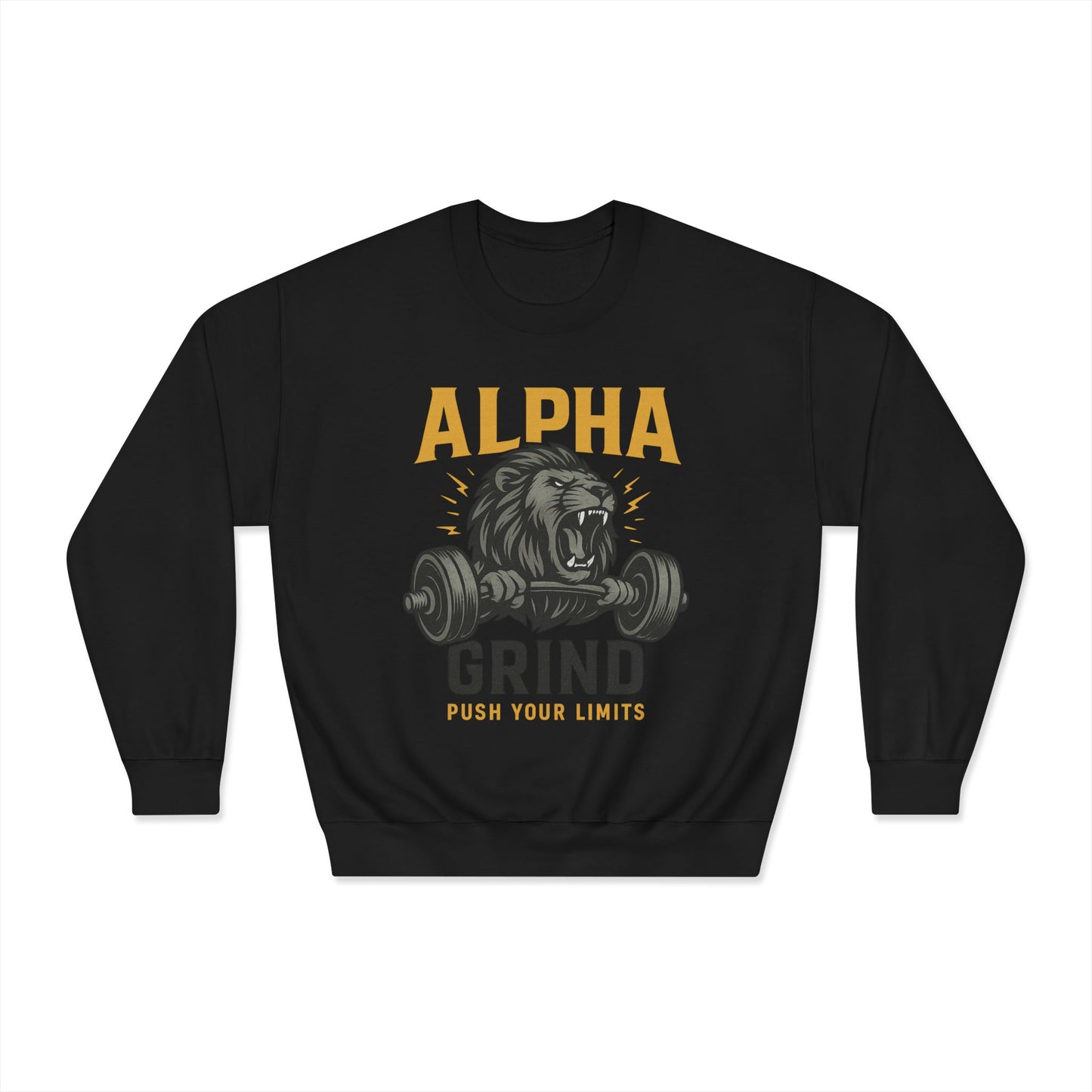 Push Your Limits DryBlend Crewneck Sweatshirt (front design) – Gym Apparel