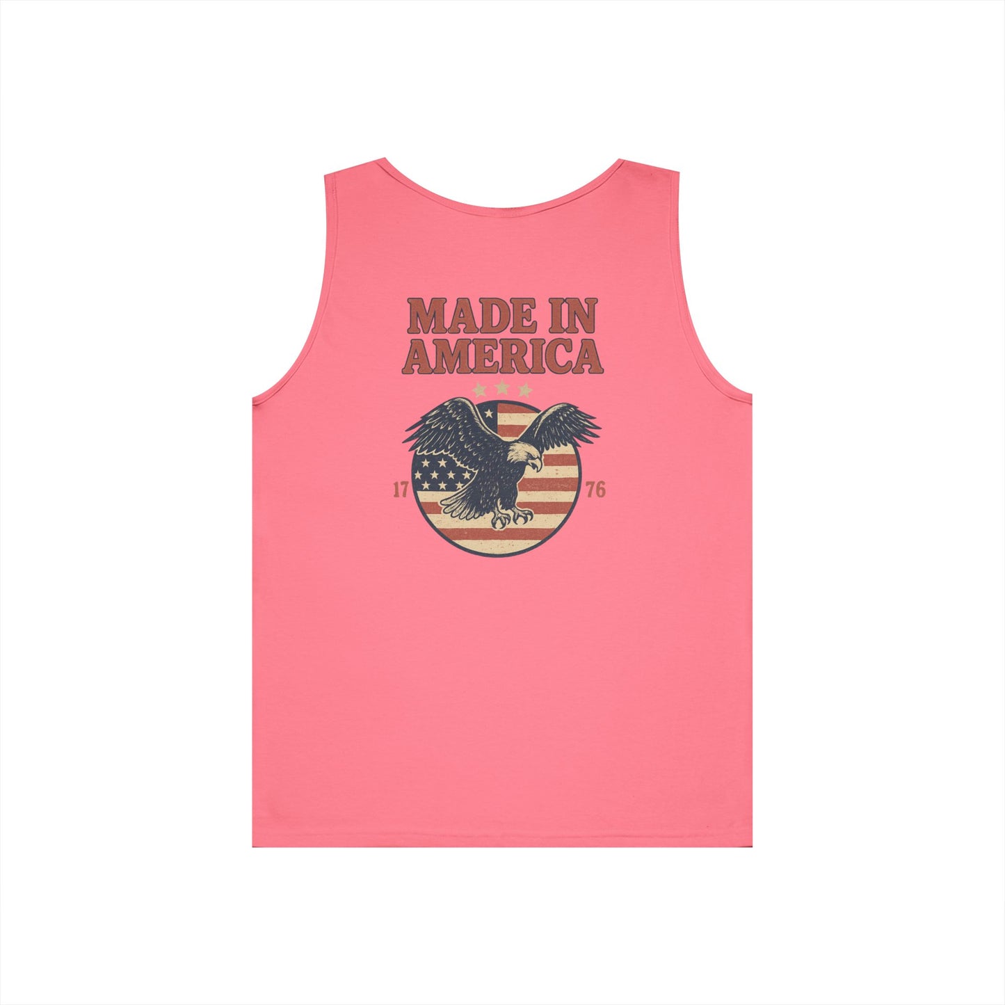 Made in America Tank Top (front logo + back design) – American Pride Shirt