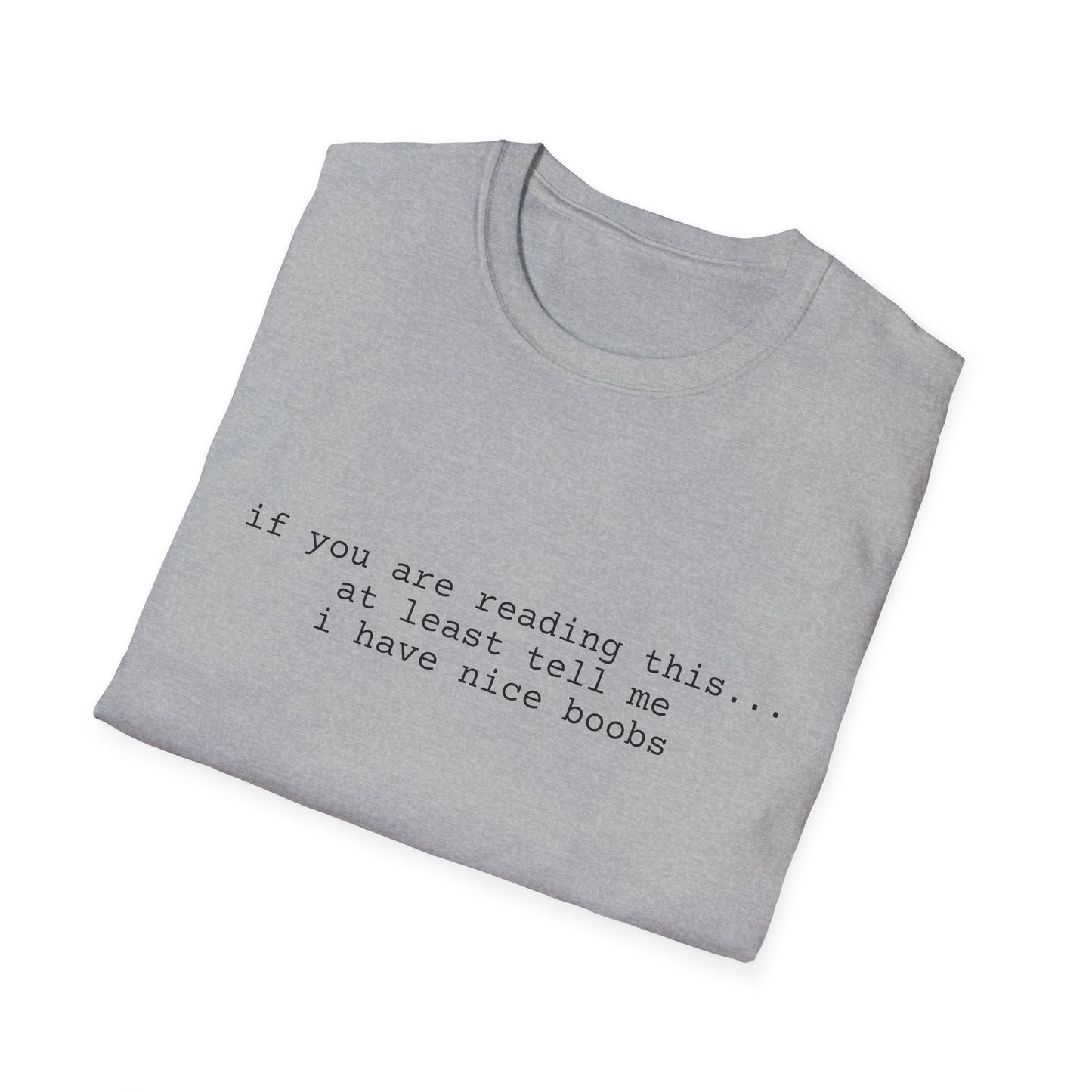 Nice boobs T-Shirt (front design) - Meme Apparel