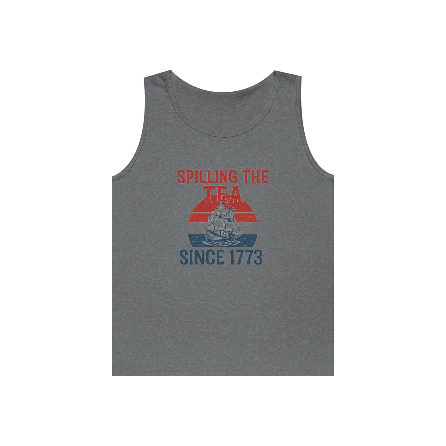 Spillin’ the Tea Since 1773 Tank Top (front design) – American Pride Shirt