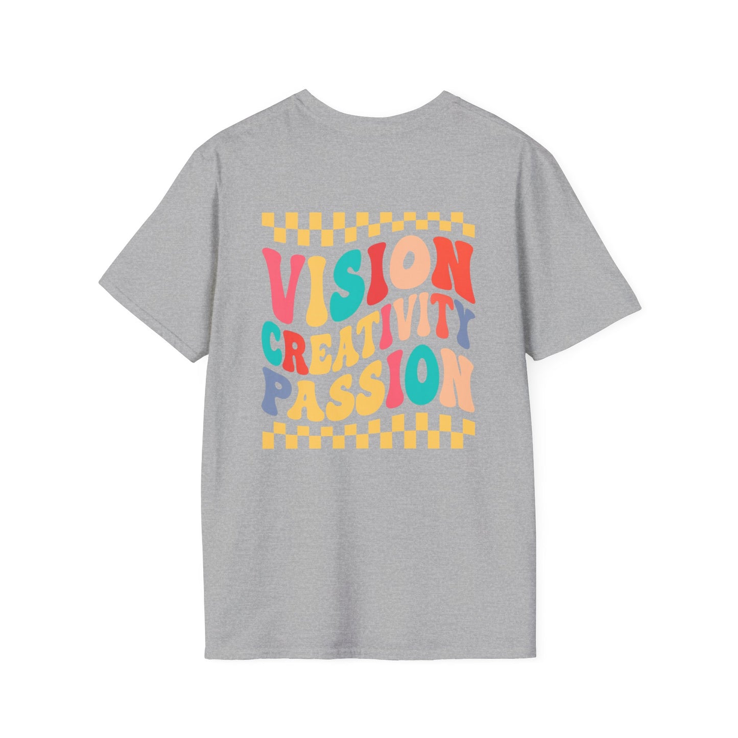 Vision Creativity Passion Tee (front logo + back design) – Meme Culture Shirt