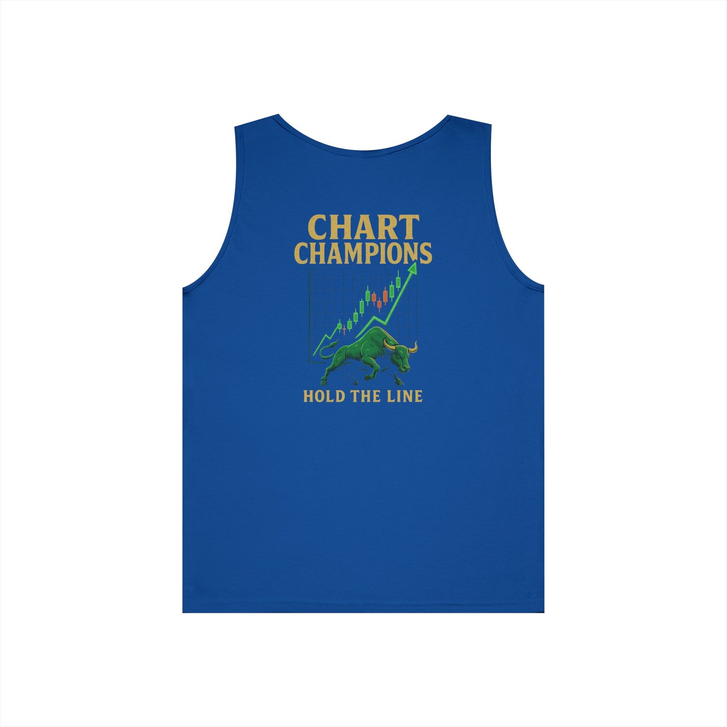 Chart Champions Tank Top (front logo + back design) – Investor Apparel