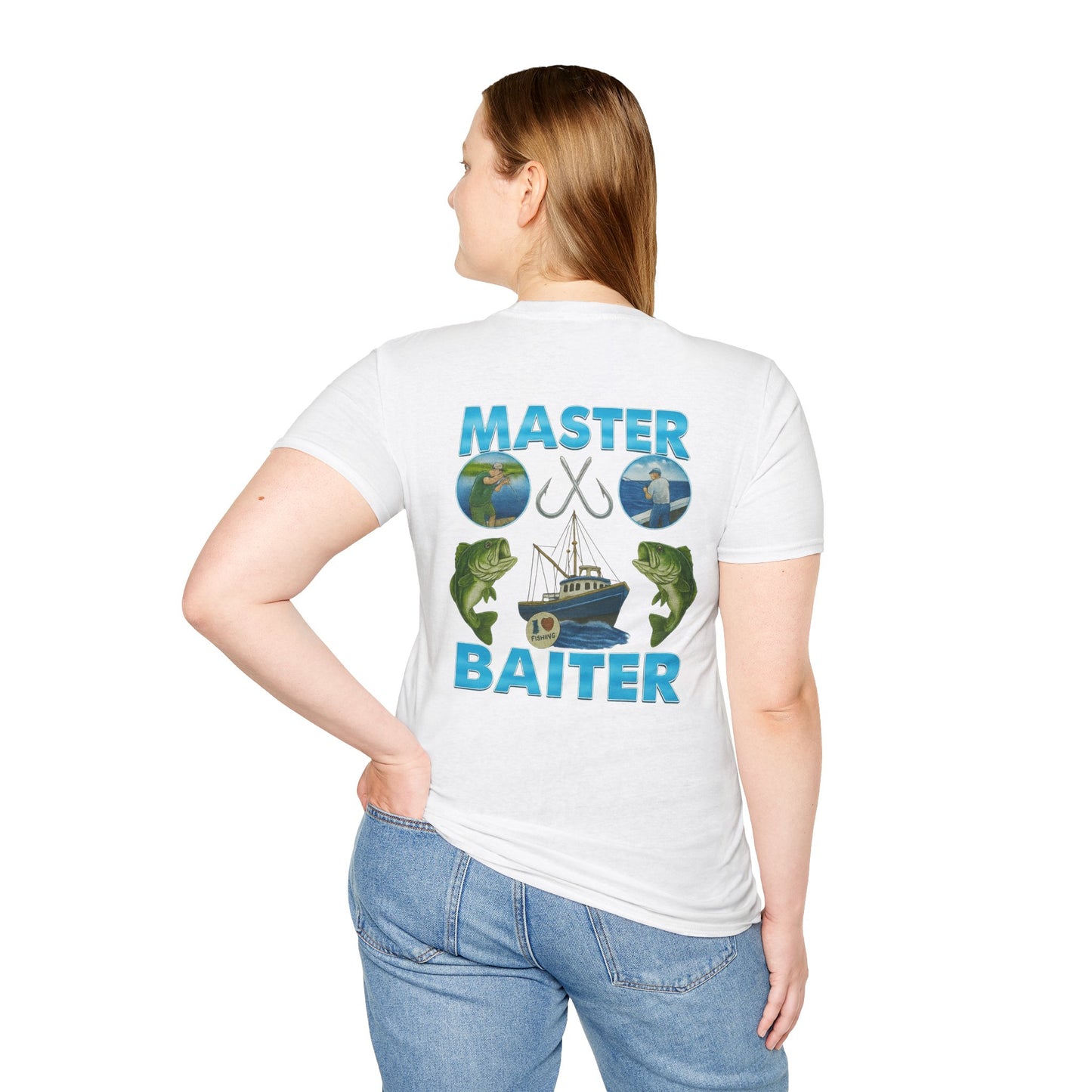 Master Baiter T-Shirt (front logo + back design) - Meme Apparel