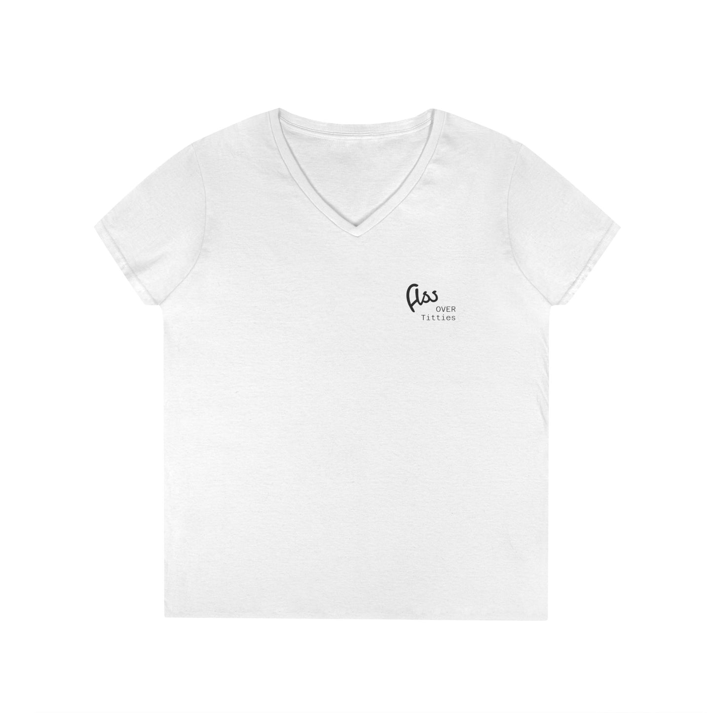 Ass Over Titties V-Neck Tee (front design) – Meme Apparel