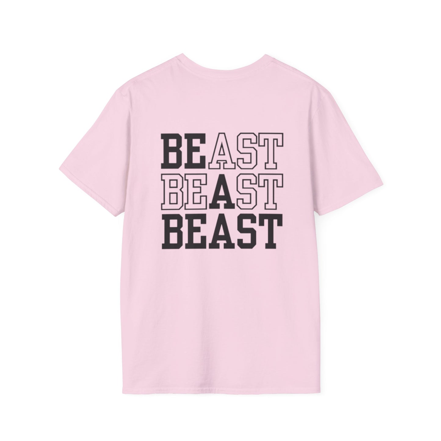 Be a Beast Tee (front logo + back design) – Discipline Club Shirt