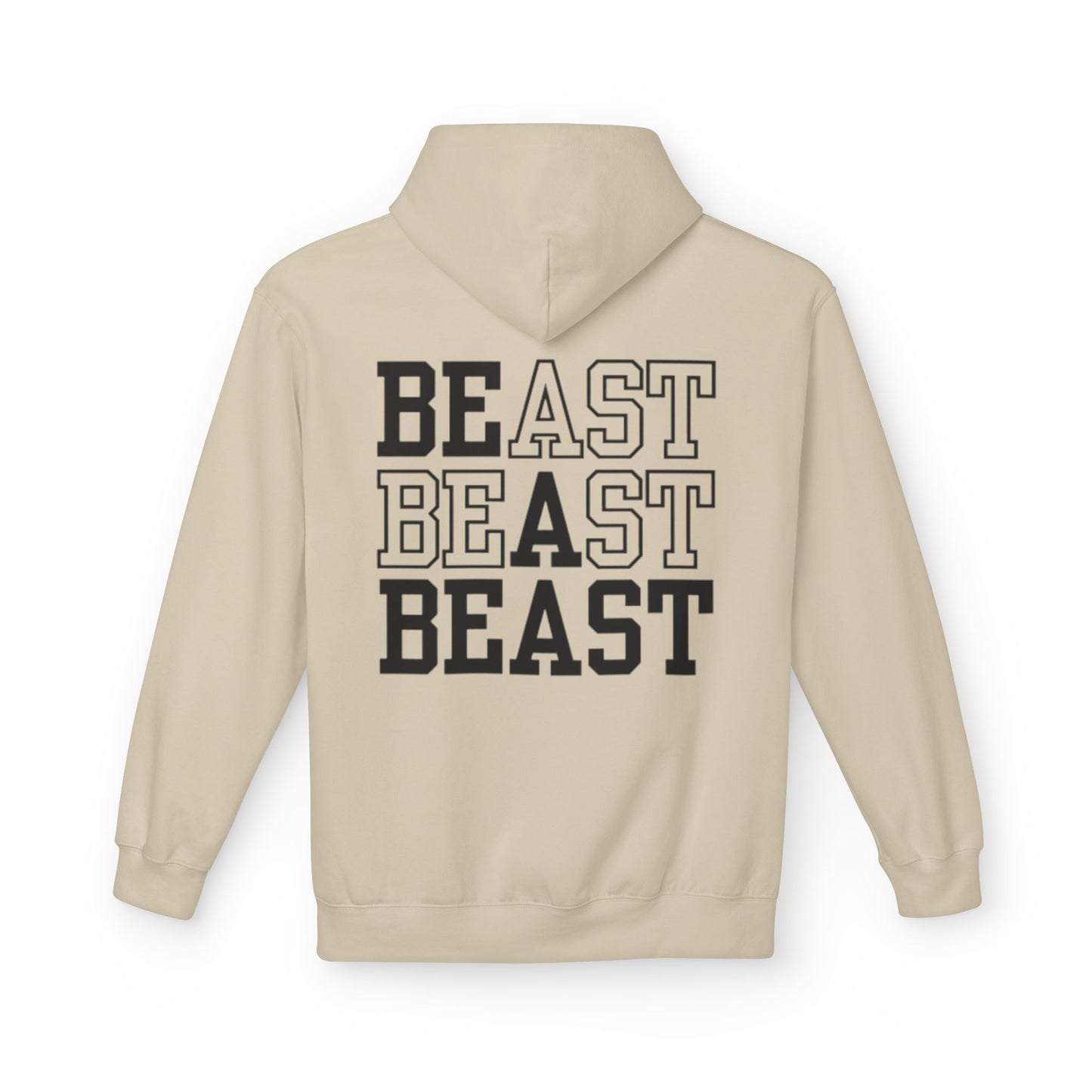 Be a Beast Hoodie (front logo + back design) – Discipline Club Pullover