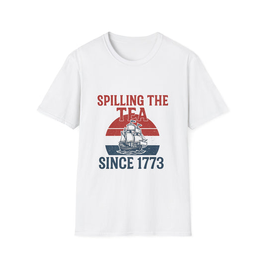 Spillin’ the Tea Since 1773 Tee (front design) – American Pride Shirt