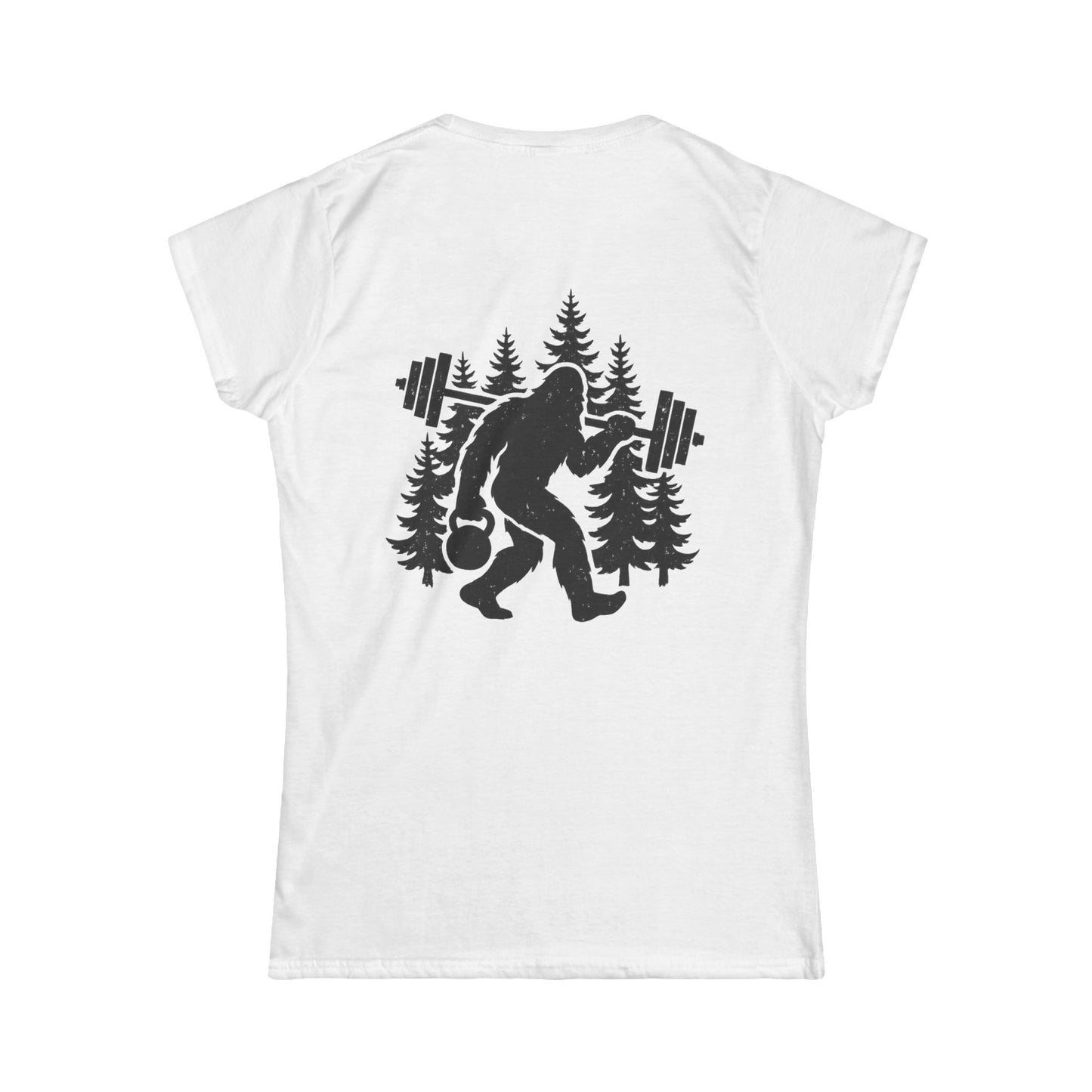 Bigfoot Gains Tee (front logo + back design) – Discipline Club Women’s Shirt