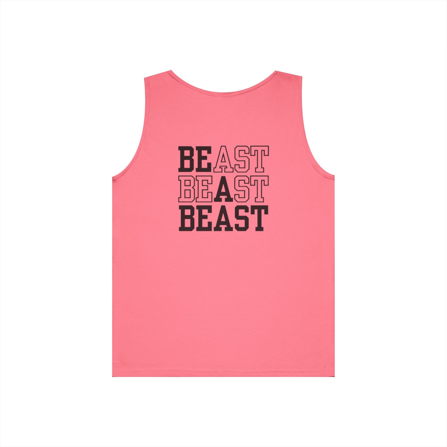 Be a Beast Tank Top (front logo + back design) – Discipline Club Shirt
