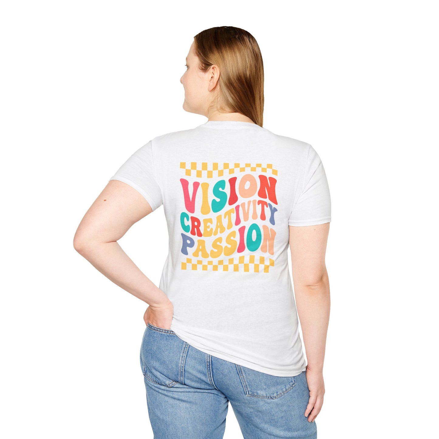 Vision Creativity Passion Tee (front logo + back design) – Meme Culture Shirt